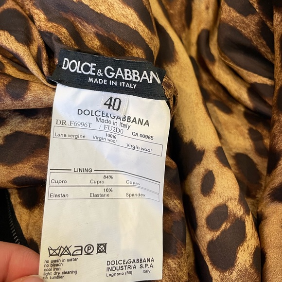 Dolce & Gabbana Wool Ruffle Hem Dress - Picture 8 of 10